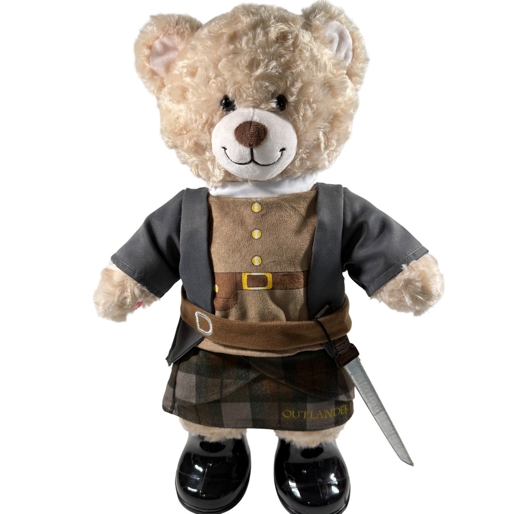 Build-A-Bear OUTLANDER JAMIE Fraser Plush Bear Kilt Jacket Sword RARE SOLD OUT